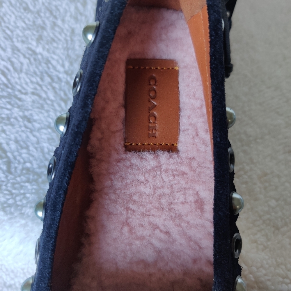 Coach Rexy Roccasin Embellished Moccasin Flats - Picture 5 of 6